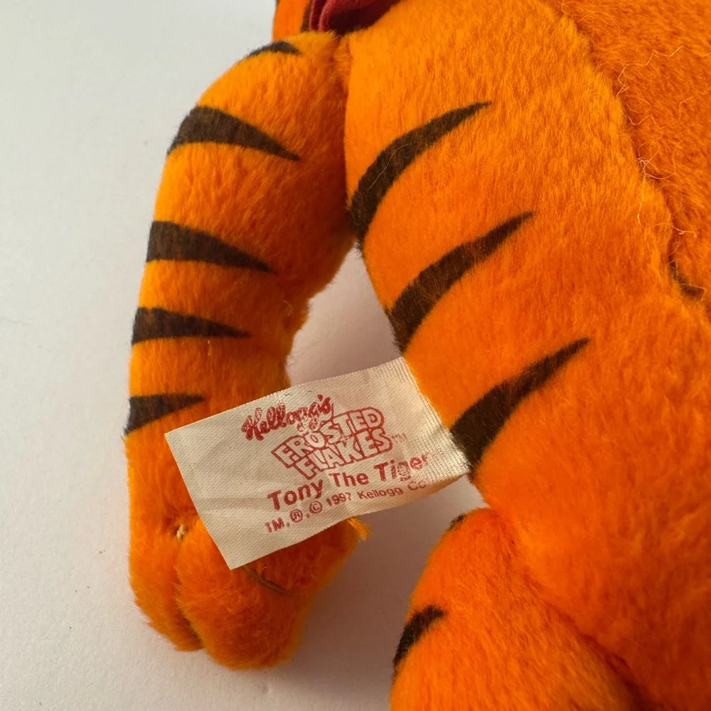 Kellogg Tony the Tiger 8” plush toy‎ 1997 stuffed animal